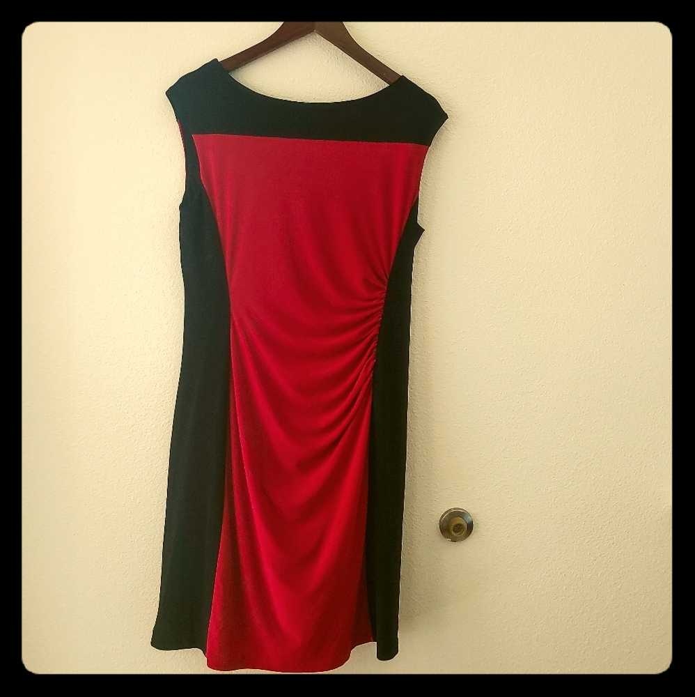 Ronni Nicole red and black dress